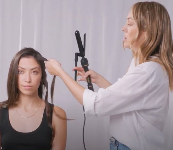 How To: Create a simple wave with the Black Gold Marcel Curling Iron - Hot Tools Australia