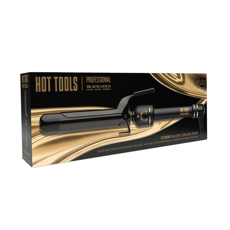 Hot Tools Black Gold 32mm Curling Iron - Hot Tools Australia