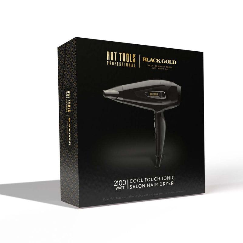 Hot Tools Black Gold Cool Touch Ionic Salon Hair Dryer - Hot Tools Australia