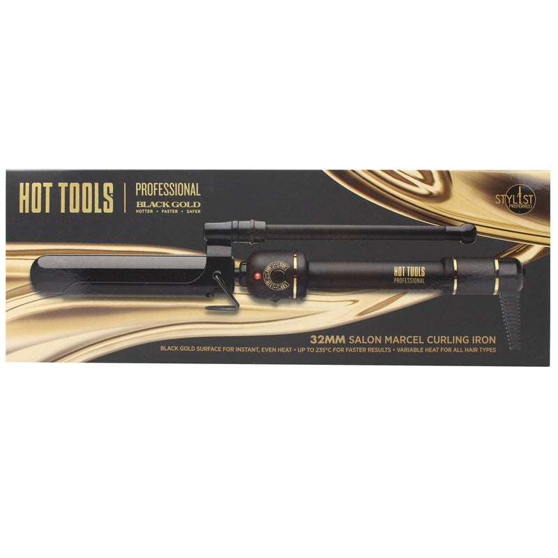 Hot Tools Black Gold Marcel Curling Iron 32mm - Professional Only - Hot Tools Australia